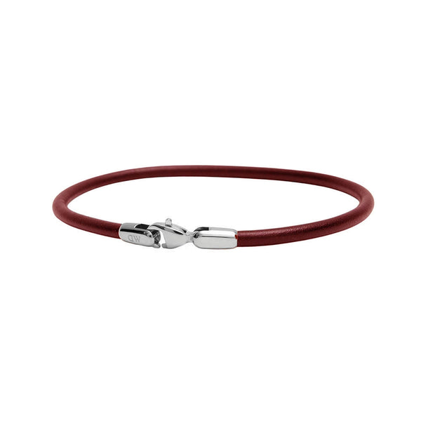 ダニエルウェリントン DANIEL WELLINGTON Leather Bracelet 2.8 St Mawes S 185mm ブレスレット DW00400716 レディース メンズ シルバー ブラウン